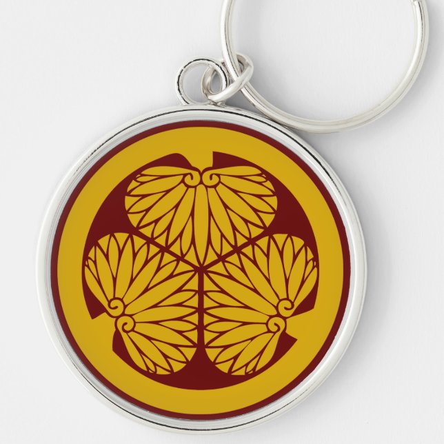 Porte-clés Clan Tokugawa Crest (Kamon) Porte - clé (Devant)