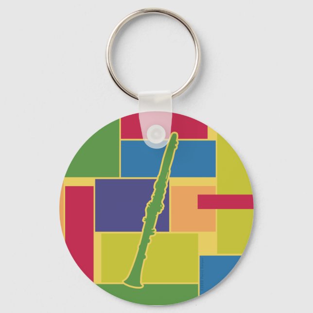 Porte-clés Clarinette Colorblocks (Recto)