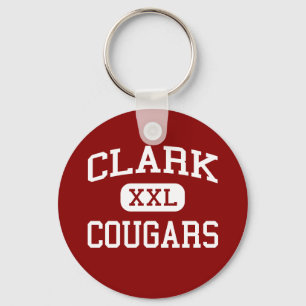 Porte-clés Clark - Cougars - Clark High School - Plano Texas