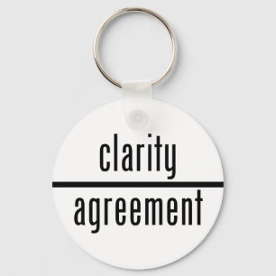 Porte-clés Clarté au-dessus de porte - clé rond d'accord