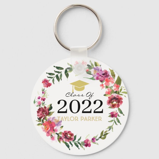Porte-clés classe 2025, classe 2026 graduation (Recto)