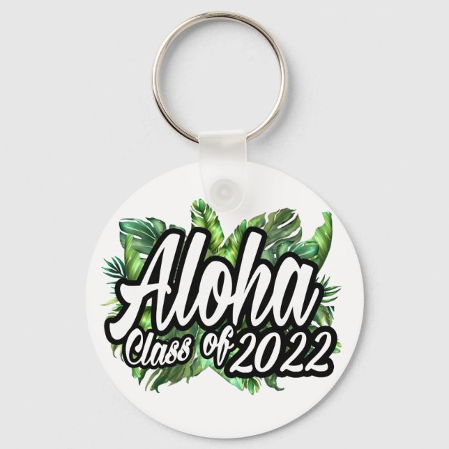 Porte-clés Classe Aloha Tropical de 2022 Hawaiian Luau Favor (Recto)