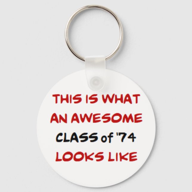 Porte-clés classe de 1974, génial (Recto)