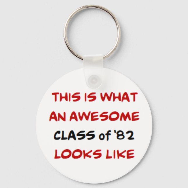 Porte-clés classe de 1982, génial (Recto)