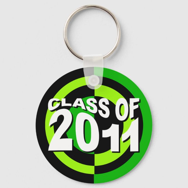 Porte-clés Classe de 2011 Porte - clé Green Black (Recto)