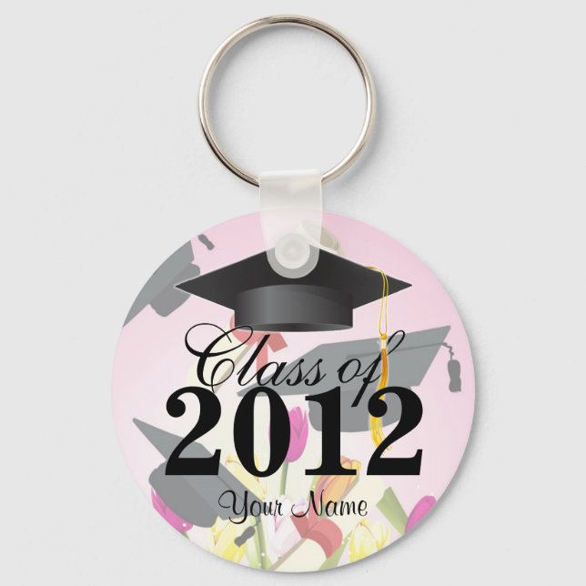 Porte-clés Classe de 2012 Graduation Key-Chain Pink (Recto)