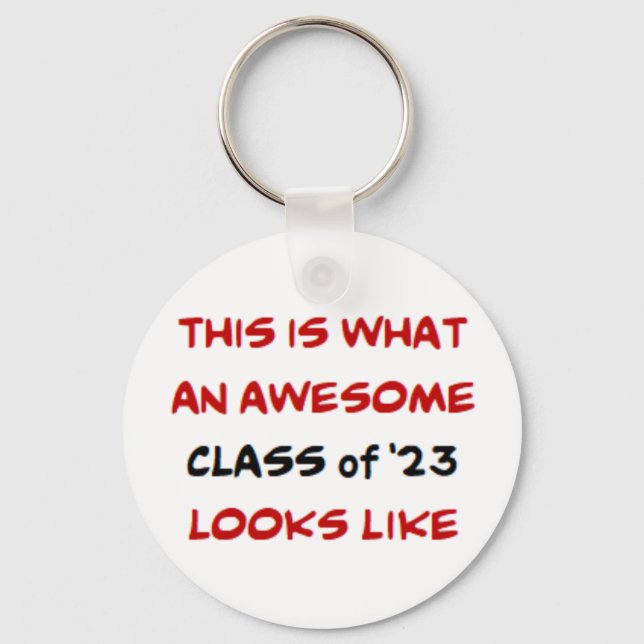 Porte-clés classe de 2023, génial (Recto)