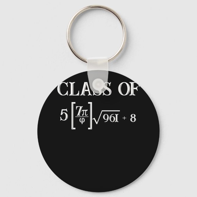Porte-clés Classe de 2023 Math Pi 8e Graduation (Recto)