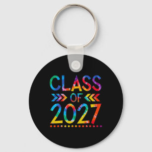 Porte-clés Classe de 2027 - Tie teinture Retour à l'école Cla