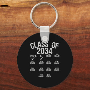 Porte-clés Classe De 2034 Grow With Me Graduation K Classe Ca