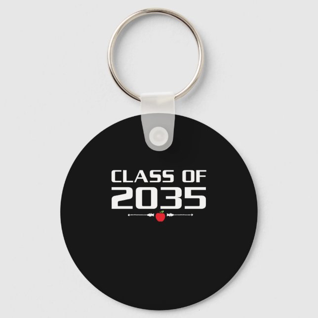 Porte-clés Classe De 2035 Maternelle Pré K Croissance Avec Mo (Recto)
