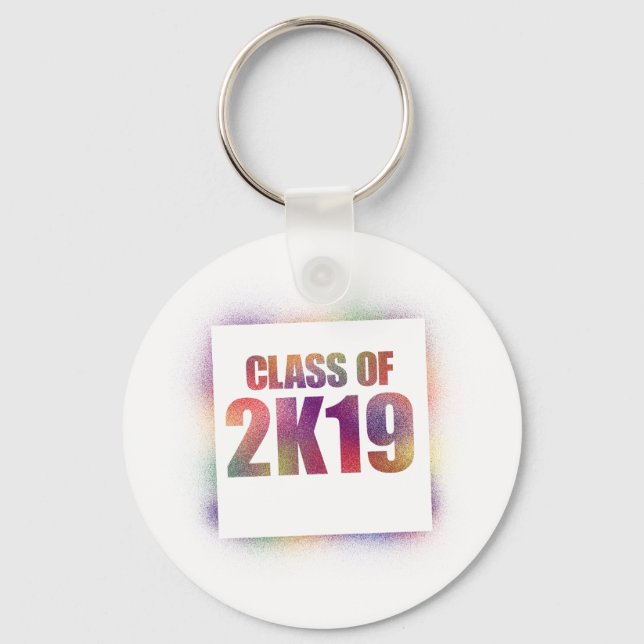 Porte-clés classe de 2k19, classe de 2019 (Recto)