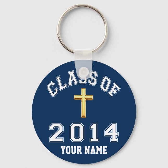 Porte-clés Classe De Croix Chrétienne 2014 (Recto)