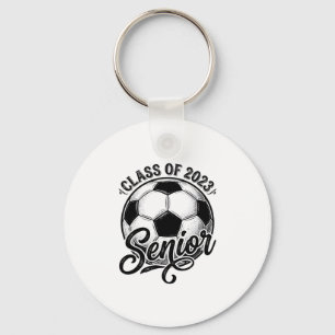 Porte-clés Classe de football senior 2023 T-shirt de fin d'ét