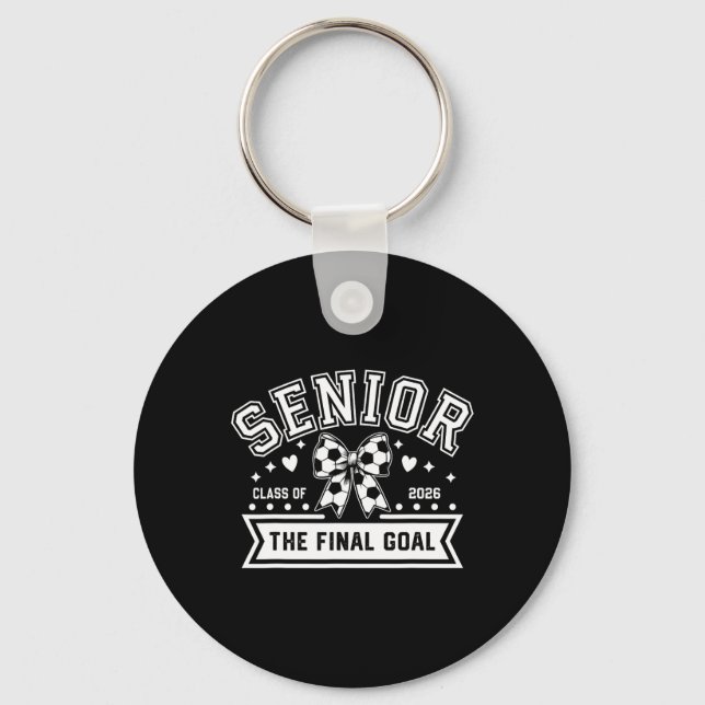 Porte-clés Classe de football senior de 2026 Bow Final Coquet (Recto)