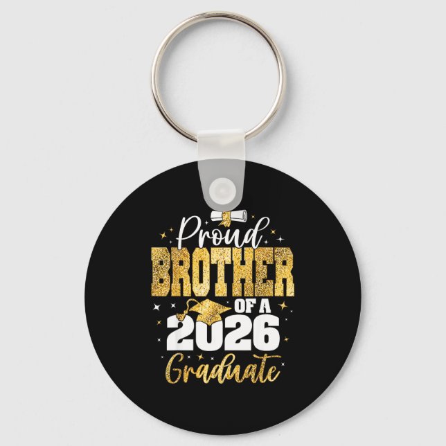 Porte-clés Classe de frère fier Senior 2026 (Recto)