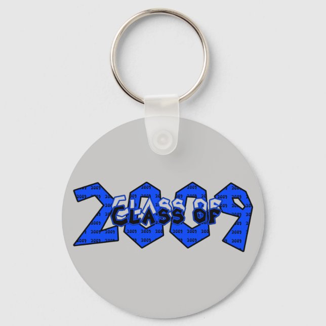 Porte-clés Classe de Graduation de 2009 Bleu et gris (Recto)