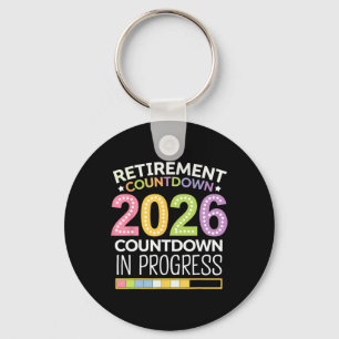 Porte-clés Classe de retraite de 2026 Compte à rebours du pro