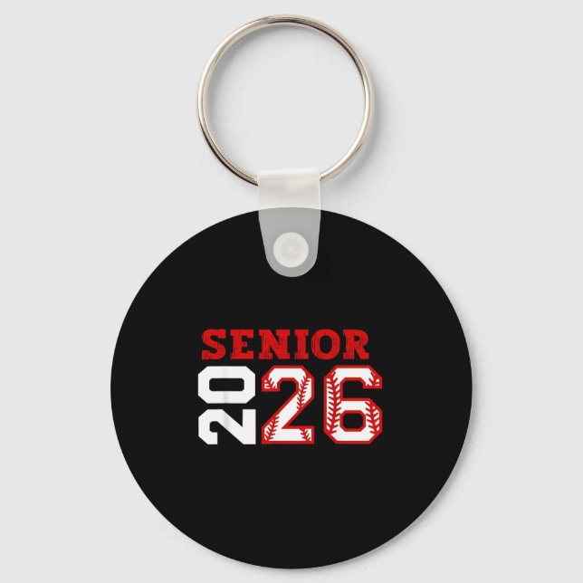 Porte-clés Classe de seniors de nuit de baseball 2026 (Recto)