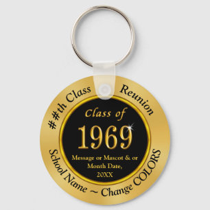 Porte-clés Classe d'or noir de 1969, 55e classe Cadeaux de ré