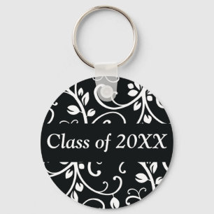 Porte-clés Classe personnalisée par remous floral de porte -