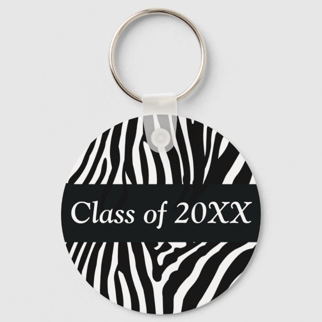 Porte-clés Classe Personnalisée Zebra De Porte - clé (Recto)