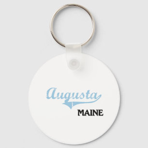 Porte-clés Classique de ville d'Augusta Maine