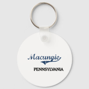 Porte-clés Classique de ville de Macungie Pennsylvanie