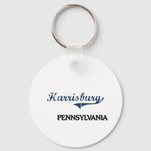 Porte-clés Classique de ville d'Harrisburg Pennsylvanie