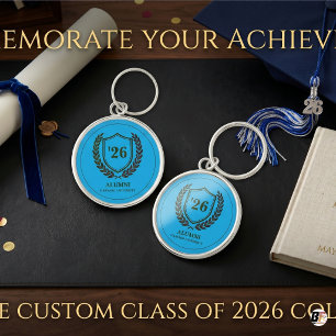 Porte-clés Classique Personnalisé Université Anciens Élèves P