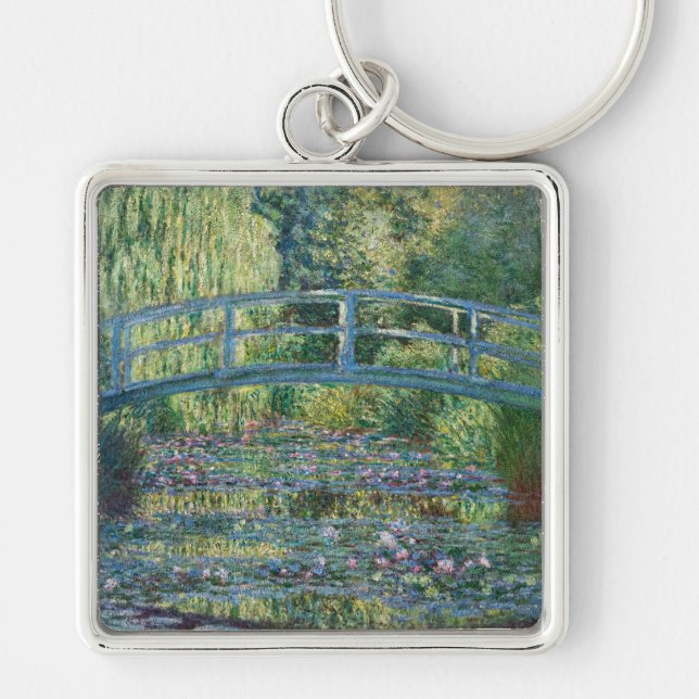 Porte-clés Claude Monet - Eau Lily étang, Harmonie verte (Devant)