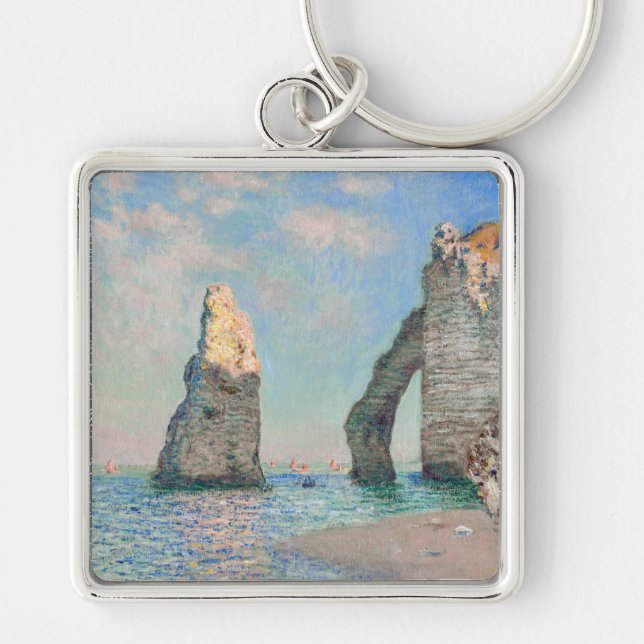 Porte-clés Claude Monet - Falaises à Etretat (Devant)
