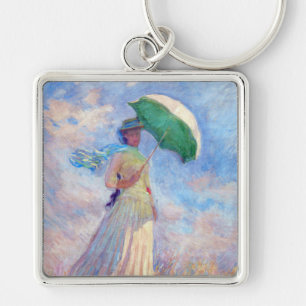 Porte-clés Claude Monet - Femme à l'ombrelle tournée vers la