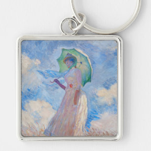 Porte-clés Claude Monet - Femme avec Parasol face à gauche