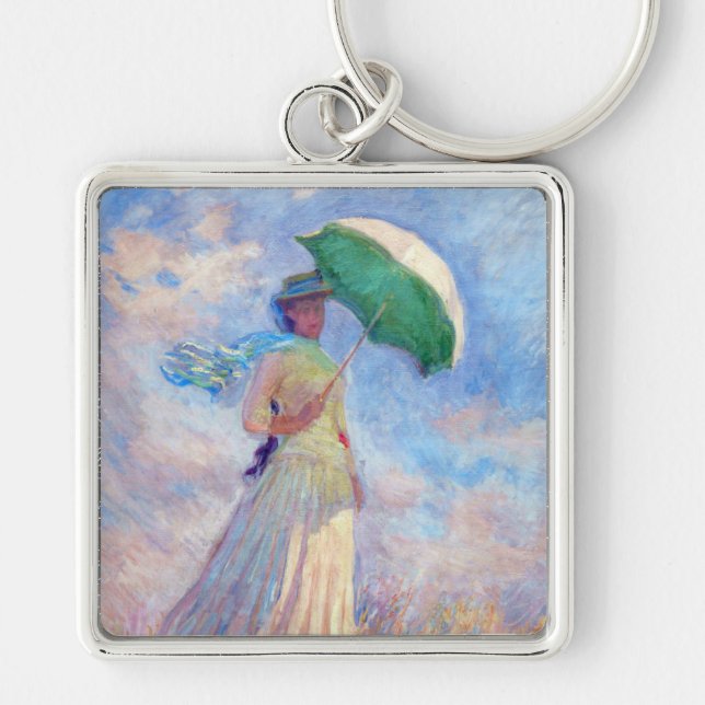 Porte-clés Claude Monet - Femme avec un parasol face à droite (Devant)
