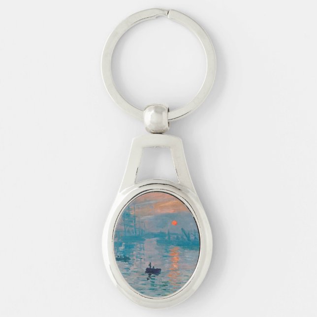 Porte-clés Claude Monet Impression Soleil Levant Français (Devant)