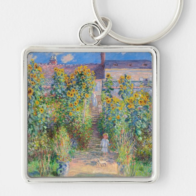 Porte-clés Claude Monet - Le jardin de l'artiste à Vetheuil (Devant)