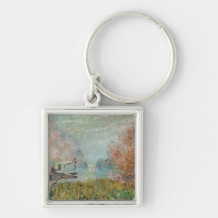 Porte-clés Claude Monet   le studio de bateau sur la Seine,
