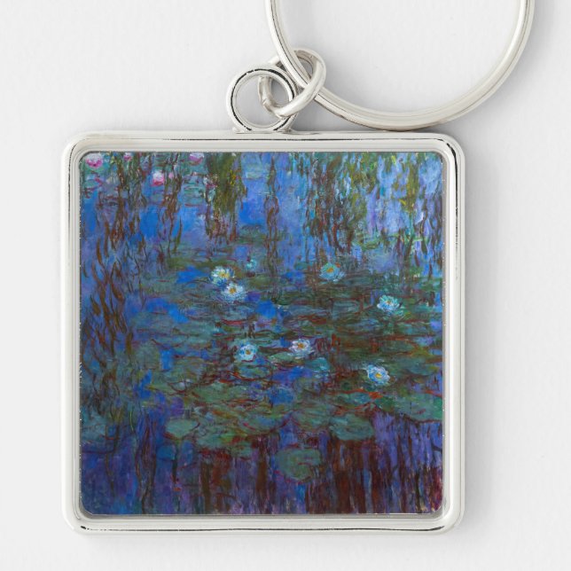 Porte-clés Claude Monet - Nymphéas bleus (Devant)
