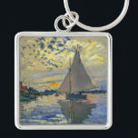 Porte-clés Claude Monet - Voilier au Petit-Gennevilliers<br><div class="desc">Bateau à voile au Petit-Gennevilliers / Voilier au Petit-Gennevilliers - Claude Monet,  1874</div>