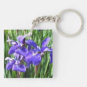 Porte-clés Clavier Acrylique Purple Irises