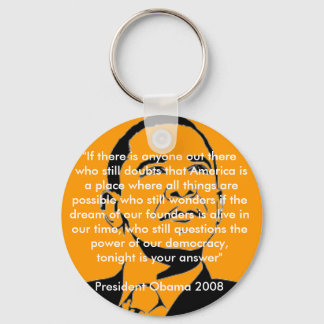 Porte-clés Clavier américain Dream Obama