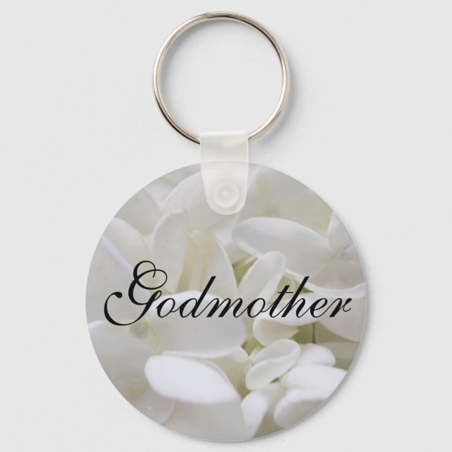 Porte-clés Clavier blanc Hydrangea "Godmère" (Recto)