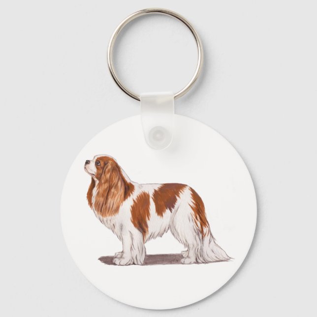 Porte-clés Clavier : Cavalier roi charles spaniel (Recto)