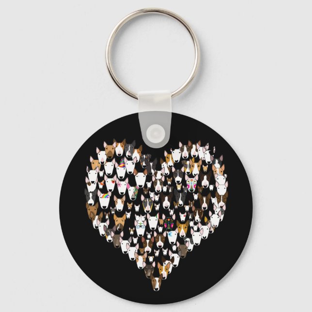 Porte-clés Clavier Coeur Amour Bully (Recto)