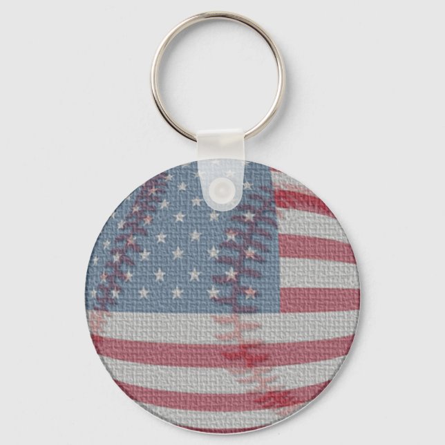Porte-clés Clavier de baseball américain (Recto)