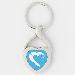 Porte-clés Clavier de coeur de Lune bleue