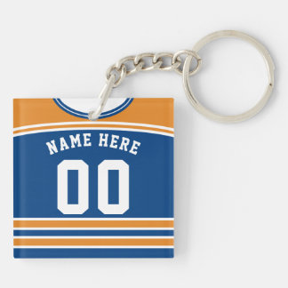 Porte-clés Clavier de Jersey de hockey personnalisable, cross