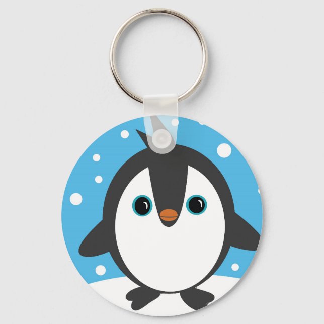 Porte-clés Clavier de pingouin mou (Recto)