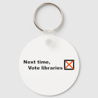 Porte-clés Clavier des bibliothèques de vote